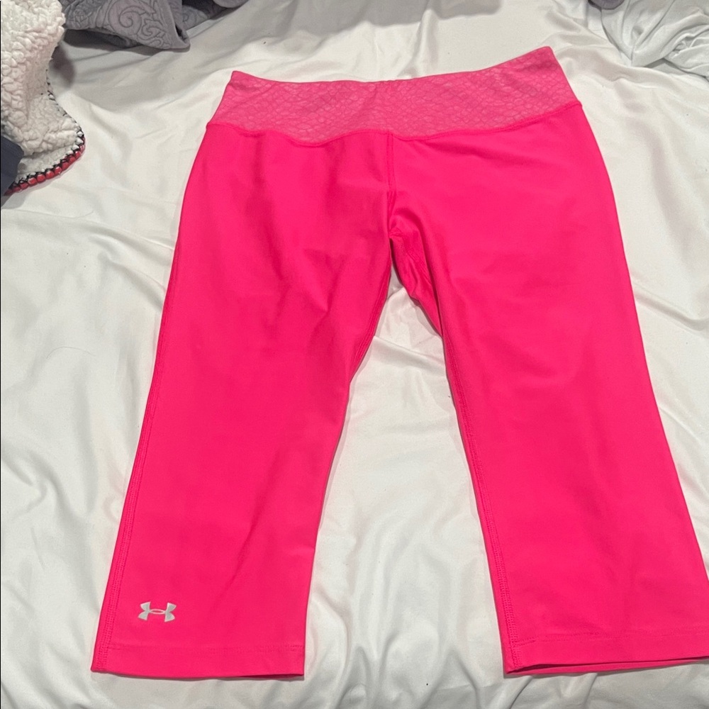 Under Armour Kids Neon Pink Leggings